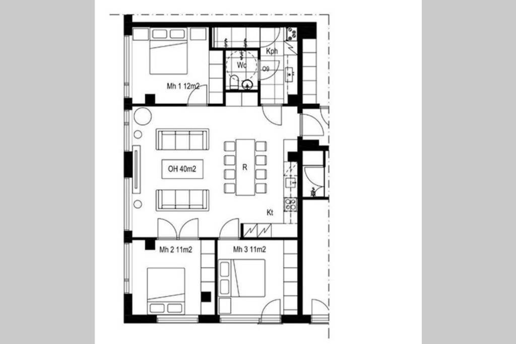 Sleek And Spacious 3 Bedroom Apartment In City Centre Helsinki Bagian luar foto
